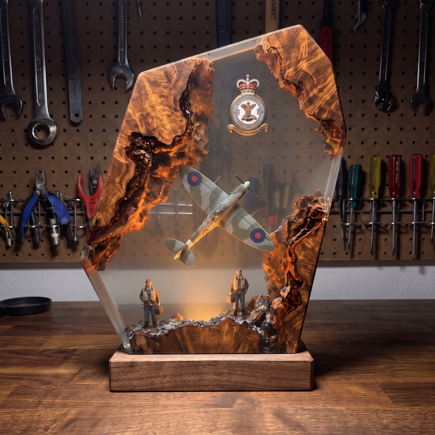 UK Army Resin Lamp